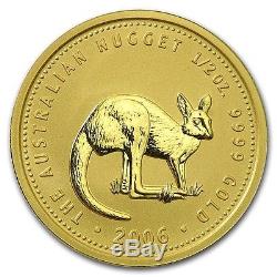 2006 Australia 1/2 oz Gold Kangaroo BU
