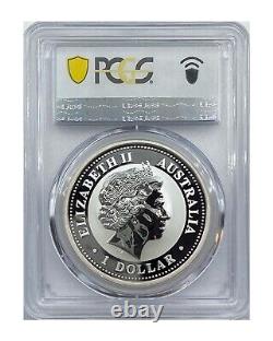 2006 Australia One Dollar, $1 Silver Kookaburra Gilded Pcgs Ms69 Top Pop 5/0