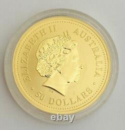 2006 Australia Year Dog 1/2 oz Gold Coin Series 1 Perth mint