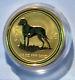 2006 Australian Year Of Dog $50 Gold Coin 1/2 Oz Australia Lunar Capsule