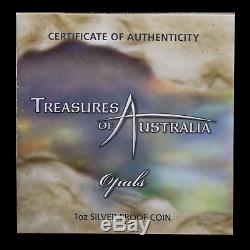 2007 1 oz Silver Opals Treasures of Australia Locket Coin SKU#187938