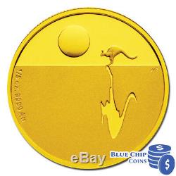 2007 $25 Royal Australian Mint Kangaroo At Sunset 1/5oz Gold Proof Coin