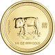 2007 Australia Gold Lunar Series I Year Of The Pig 1/4 Oz $25 Bu