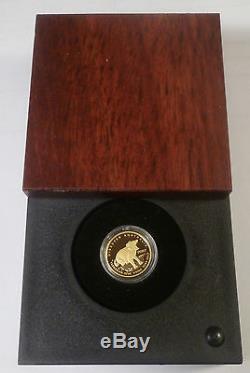 2007 Discover Australia Tasmanian Devil PROOF 1/10 Oz Gold 15$ BOX