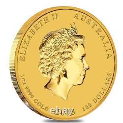 2008 1 oz Gold Lunar Year of The Mouse BU Australia Perth Mint (Series II)