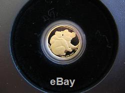 2008 $5 Gold Proof 1/25oz Coin Australian Koala Gold Coin Series