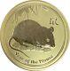 2008 Australian Perth Mint Gold Lunar Ii Year Of The Mouse 2 Oz. 9999 Fine Gold