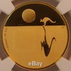 2008 Kangaroo At Sunset Gold $25 Proof Coin #117 Of 1000