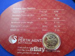 2009 $15 Australian Lunar Year of the OX 1/10oz GOLD PROOF COIN. FABULOUS