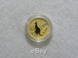 2009 1/10 Ounce Australian Kangaroo Gold Coin #11138