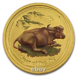 2009 Australia 1/4 oz Gold Lunar Ox BU (SII, Colorized) SKU #56483