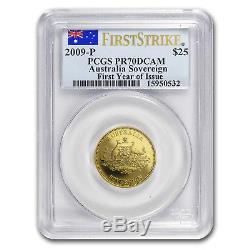 2009 Australia 2-Coin Perth Mint Sovereign MS/PR70 PCGS (FS)