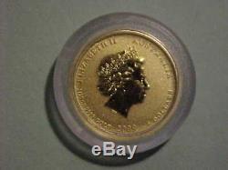 2009 Australian 1/20 Oz Year of the Ox Gold Coin