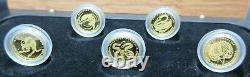 2009 Discover Australia Fauna 1/25oz 999 Gold Proof 5 Coin Set Perth Mint, Rare