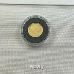 2009 Echidna Macquarie Mint Miniature Gold Coin 1/25oz 99.99% Gold
