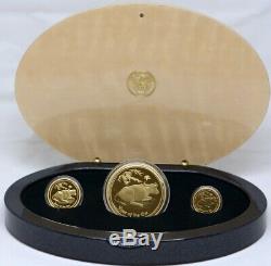 2009 Gold Three Coin Proof Set Year of the Ox Australian Lunar Series II