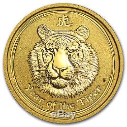2010 1/10 oz Gold Australian Perth Mint Lunar Year of the Tiger Coin SKU#54865