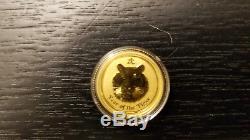 2010 1/10 oz Gold Lunar Year of the Tiger (Series II) $15 Dollars