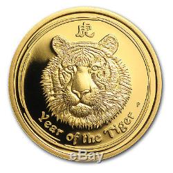 2010 1/4 oz Proof Gold Australian Lunar Year of the Tiger Coin SKU #80116