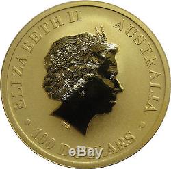 2010 1oz Gold Australian Kangaroo. 9999 Gold Coin in mint capsule