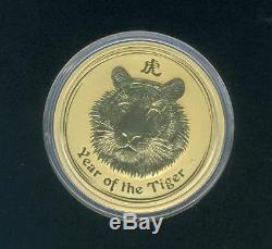 2010 Australian 1oz Gold Year of the Tiger Gold Coin in Capsule