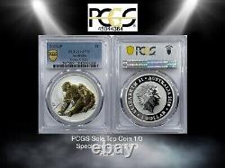 2010 Australian Koala Silver Coin Series 1oz Gilded PCGS TOP Specimen Coin 1/0