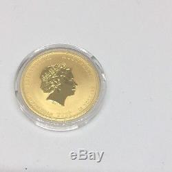 2010 Australian Lunar series Gold 1/4 oz Tiger Coin