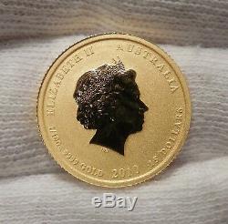 2010-P-Australia-Year of the Tiger-$15-1/10 oz. 9999 Gold Coin-Original Capsule
