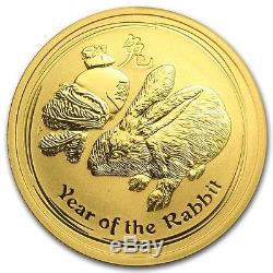 2011 1/2 oz Gold Australian Perth Mint Lunar Series 2 Year of the Rabbit Coin
