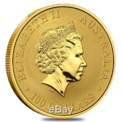 2011 1 oz Australian Gold Kangaroo Perth Mint Coin. 9999 Fine BU In Cap