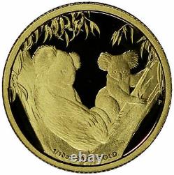 2011 Australia $15 Koala 1/10 oz. 9999 Gold Coin with Case