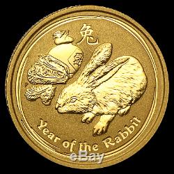 2011 Australia 1/10 oz Gold Lunar Rabbit BU (Series II) SKU #59026