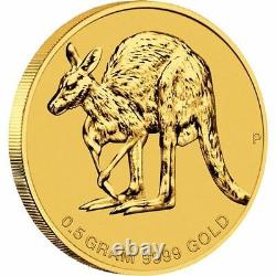 2011 Australia 2$ 1/2 Gram Gold Coin Kangaroo Mini Roo BU (Assay Card)