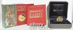2011 Australia Lunar II Year of the Rabbit 1/10 Oz Gold Proof Coin $15 Dollar