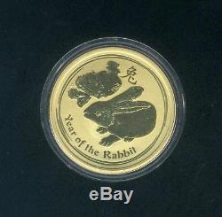 2011 Australian 1/10 Ounce Gold Year of the Rabbit Lunar Coin Series II