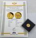 2011 Australian Kangaroo 3.11g 99.99% Gold Proof Macquarie Mint Coin