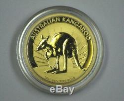 2011 GOLD 1/4 oz. BU Australia Kangaroo (Rising/Full Sun) Rare Low Mintage