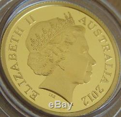2012 $10 GOLD Australia Lunar Dragon Colored Proof 1/10 Oz Ultra Rare Coin. 9999