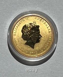2012 1/10 oz Gold Lunar Year of The Dragon BU Australia Perth Mint