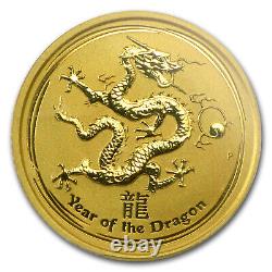 2012 1/10 oz Gold Lunar Year of the Dragon MS-69 PCGS (SII, FS) SKU #91880