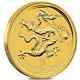 2012 1 Oz Gold Lunar Year Of The Dragon Bu Australia Perth Mint In Cap