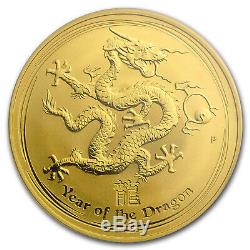 2012 1 oz Gold Year of the Dragon MS-70 PCGS (SII, First Strike) SKU#65111