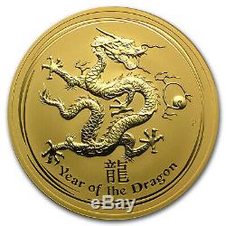 2012 Australia 10 oz Gold Lunar Dragon BU (Series II) SKU#63855