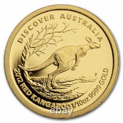 2012 Australia 1/10 oz Discover Australia Kangaroo BU