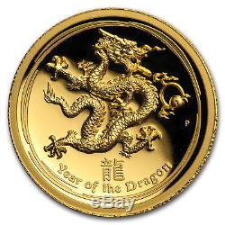2012 Australia 1 oz Gold Lunar Dragon Prf UHR (witho Box) SKU#161345