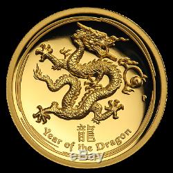 2012 Australia 1 oz Gold Lunar Dragon Proof (UHR) SKU #73345