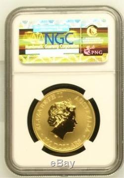 2012 Australia Gold 1 Oz. 9999 Fine Gold $100 Kangaroo NGC Graded MS 70 RARE