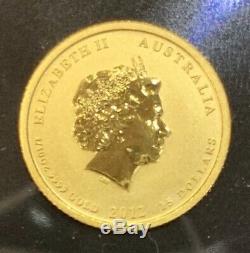 2012 Australia Gold Year Of The Dragon $15 1/10 oz. 9999 Coin Perth Mint GEM BU