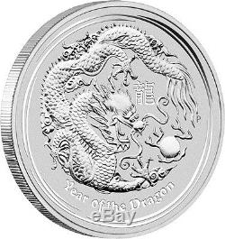 2012 Australian Lunar Dragon 5 oz Silver Coin Series II
