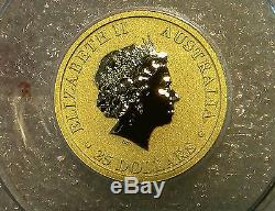 2012 Australian Lunar Year of KANGAROO $25 Gold Coin 1/4 oz Australia